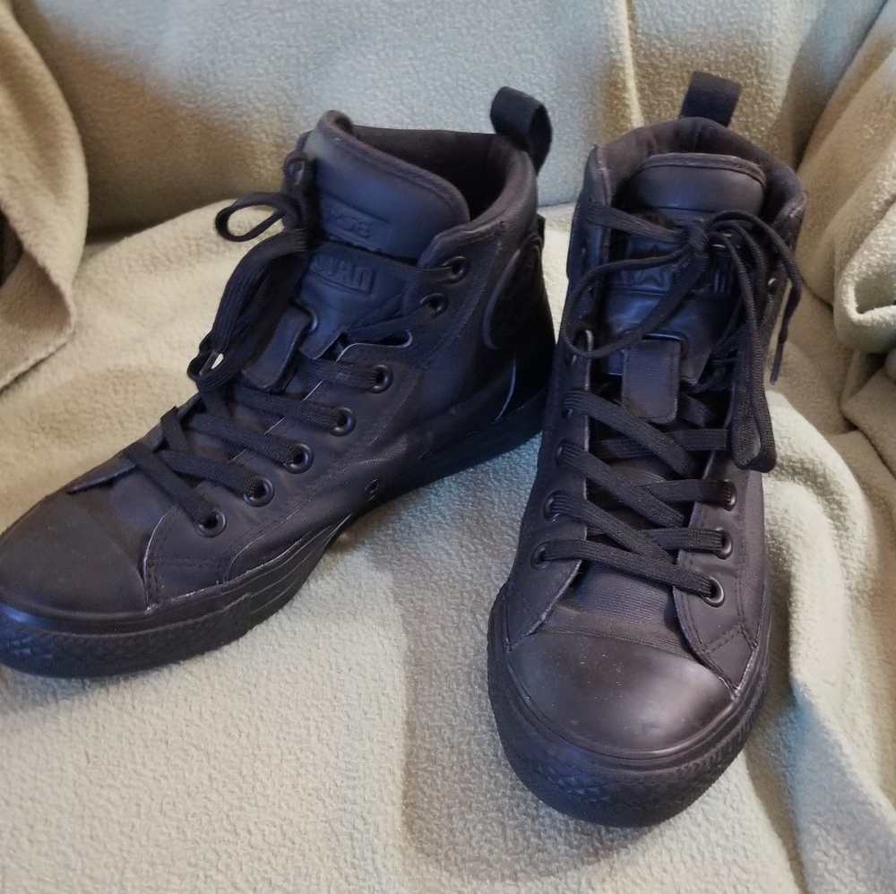 Black Sport Converse with Fat Tongue